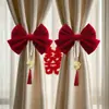 Novos Prendedores de Cortina para Decoração de Casamento, Quarto da Noiva, Arranjo de Casa Nova, Enfeites Pendentes, Conjunto Completo para Quarto e Sala de Estar, Modernos