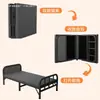 Cama individual, cama plegable, cama doméstica para adultos, cama simple, cama para siestas en la oficina, cama para apartamento de alquiler, cama de tablero duro, cama supletoria, cama de hierro para dormitorio