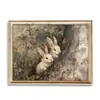Venta Caliente de Amazon Estilo Pintura al Óleo Retro Gato Negro Pintura Decorativa Retrato de Gato Divertido Gracioso Lienzo Pintado con Spray Pintura de Pared