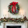 Nueva Mini Corona de Navidad de Zonghong para Colgar en la Puerta, Exhibición en Ventana, Decoración de Interiores, Tela de Decoración Navideña de Fondo