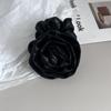 Anel de Cabelo Flor de Rosa Elegante Simples Corda de Cabelo Anel de Cabelo Flor de Cabelo Tecido Avançado Corda de Cabelo Anel de Cabelo Acessórios de Cabelo