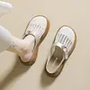 Sandalias cerradas de suela gruesa de moda para mujer, zapatos de malla transpirable perforados, nuevas sandalias huecas de exterior de verano 2026