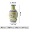 Jarrón de cerámica de longevidad de color pastel antiguo pintado a mano de Jingdezhen, colección de porcelana de fábrica antigua, decoración del hogar de porcelana
