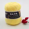 Seda Hilada Cachemir Tencel Algodón de Bambú 6 Pompones Carbón de Bambú Fibra de Bambú Tencel Primavera y Verano Tejido a Mano Ganchillo Lana Fina