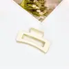 Pinza de Garra Grande Mate para Mujeres Pinza para Moño Cuadrada Pinza para el Cabello Parte Posterior de la Cabeza Pinza de Tiburón Accesorios para el Cabello Mayoreo