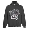 Sudadera con capucha de terciopelo Bpm con estampado de letras Broken Planet, holgada, casual, para hombre y mujer, moderna, otoño e invierno