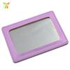 Espejo de maquillaje de cuero PU espejo de mano mini espejo de maquillaje espejo pequeño cuadrado publicitario