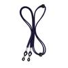 Cordón antipérdida para gafas, de terciopelo y cuero, ajustable, para deportes, multicolor, retráctil