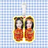 Babymonster Lee Cha-In Shin Hye-Yeon Etiqueta de Equipaje Colgante para Mochila Cadena Colgante Decoración Etiqueta Colgante Merchandising
