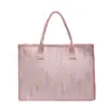 Bolsa de Lona Feminina de Grande Capacidade, Estilo Coreano Preguiçoso Casual Bolsa de Compras, Bolsa Tote Feminina para o Trabalho e Deslocamento