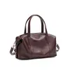 Bolso tipo almohada de piel de vaca de primera capa para mujer 2026 Estilo Nuevo Piel Genuina Piel Suave Bolso Boston para Viajes Diarios Bolso de Mano de Alta Gama Bolso Cruzado