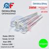 LED de cabeça redonda transparente, perna curta, 3MM(F3), branco, LED emissor de luz verde esmeralda, alto brilho verde esmeralda