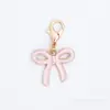 Colgante de historieta rosa con goteo de aceite, colgante de aleación en tono rosa, accesorios para manualidades, llavero decorativo, accesorios al por mayor