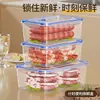 Caixa de Armazenamento Retangular Espessa para Geladeira Doméstica, Caixa Seladora de Alimentos para Freezer com Controle de Tempo, Caixa de Armazenamento de Amostras para Uso Comercial