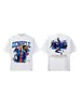 2026 Transfronterizo Dembele estrella estampado patchwork retro americano camiseta manga corta algodón peinado pesado camiseta para hombre verano