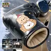 Nuevos guantes de manillar para ciclismo de invierno, forrados de felpa y engrosados, a prueba de viento y cálidos para bicicletas eléctricas, adecuados para uso en exteriores tanto para hombres como para mujeres