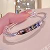 Pulsera Popular Floral de Plata Pura para Mujer, Sencilla y de Moda, Pulsera Ajustable Chapada en Plata, Brazalete de Plata, Venta al por Mayor desde la Fábrica de Origen