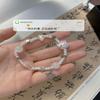 Venta Caliente Al Por Mayor Gato Kt Campana de Corazón Pulsera DIY Femenina Hecha a Mano con Cuentas Pulsera para Mejor Amiga Novia Estudiante