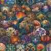 50 Piezas de Pegatinas Redondas de Vidrio de Colores Retro para Ventanas, Cuadernos, Papelería, Decoración de Fundas de Teléfono y Pegatinas Creativas al por Mayor