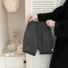 Pantalones de Algodón Puro para Niñas Otoño Nuevo Color Sólido Versátil Casual Primavera y Otoño Bebé Holgado Recto Largos