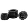 Plugue sextavado preto plugue de rosca fina métrica plugue de parada de anteparo plugue de tubo M5M6M8M10 * 0.8/1/1.5