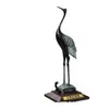 Adorno de Tortuga y Grulla de Cobre con Lingzhi de Cobre, Decoración para el Hogar, Regalo para Personas Mayores, Regalo de Celebración de Cumpleaños, Regalo de Boda, Entregado a Domicilio, Regalo de Celebración de Cumpleaños