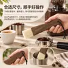 Escova de café de madeira de faia com cabo plano, escova para moedor de café manual, escova dedicada para máquinas de café, escova de cerdas macias para limpar borra de café