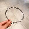 Faixa de Cabelo Masculina Faixa de Cabeça Cabelo Oleoso Grampo de Cabelo Esportivo Grande Faixa de Cabelo Traseira Feminina Grampo de Cabelo Ondulado para Lavar o Rosto Cabeça Invisível