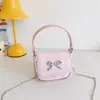 Bolsa de Hombro Linda Coreana con Lazo para Padres e Hijos Mini Bolso de Mano a Cuadros para Bebé Bolso de Cadena Dulce con Encaje para Niños