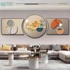 Pintura Decorativa para Sala de Estar 2023 Nueva Pintura Triple Colgante Moderna de Lujo Ligero Atmosférica Fondo de Pared de Sofá Pintura Mural Diamante de Porcelana Cristal