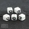 Cuentas Cerámicas Cuadradas de 8 mm con Letras y Agujeros Verticales, Materiales para Manualidades Infantiles, Cuentas Sueltas, Forma de Corazón, 26 Letras, Accesorios para DIY, Pulsera