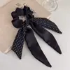 Elástico de Cabelo Simples e Estiloso com Bolinhas Inspirado em Celebridades, Corda de Cabelo Laço Grande Intestino Xu Yan, Acessório de Cabelo, Tiara, Ornamento de Cabelo, Flor de Cabeça