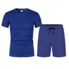 Conjunto de Baloncesto de Dos Piezas para Hombre Verano Transfronterizo 2026, Shorts Deportivos de Manga Corta, Conjunto Deportivo Versátil Casual de Moda