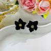 Doce e Fresca Atmosfera de Primavera Brincos de Flor Delicados Estilo Coreano Simples Mori Brincos de Pétala Multicamadas para Mulheres