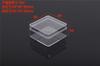 Caja cuadrada de cristal transparente de punto caja de plástico transparente PS embalaje almacenamiento caja pequeña caja de embalaje por inyección para auriculares Bluetooth