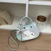 Bolsa de Mão Fofa de Gatinho com Bolinhas para Mulheres, Nova Versátil Fashionável para o Dia a Dia e Viagem Bolsa de Ombro Transversal Tendência
