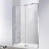 Oferta Especial del Fabricante: Mampara de Ducha sin Marco, Puerta de Vidrio para Media Separación de Baño, Baño con Separación de Zona Húmeda y Seca