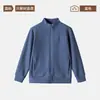 Sudadera con cremallera para mujer de mediana edad y anciana, forrada de forro polar y engrosada, cárdigan con cuello alto de borrego, camisa cálida de forro polar para otoño e invierno