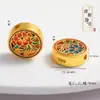Accesorios DIY Chapados en Oro, Cuentas Espaciadoras de la Fortuna Inspiradas en Zen, Accesorios para Pulseras, Materiales para Cuentas, Joyería de Cuerda Trenzada, Estilo Retro Artístico