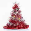 Chapéu de árvore de Natal Decoração de Natal suprimentos não tecidos de seda de chuva Chapéu de Natal suprimentos de festa vestir chapéu de Natal