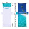 Suministro directo de fábrica funda de microfibra para silla de playa toalla reclinable toalla de playa bolsa impresión digital palmera