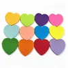 Notas Adhesivas con Forma de Corazón, Notas Adhesivas de Colores Brillantes, Bloc de Notas para Mensajes, Notas Adhesivas de Dibujos Animados, Notas Adhesivas Reutilizables, Notas para Mensajes con Formas Especiales