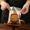 Bolsas y charolas doradas para empaque de pasteles de luna, bolsas autosellables para repostería de 50 g, 75 bolsas autoadhesivas para empaque de galletas para hornear
