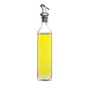 Olla de Aceite de Vidrio para el Hogar Botella de Condimento Líquido Botella a Prueba de Fugas para Salsa de Soja y Vinagre Cocina Olla de Aceite a Prueba de Polvo Botella de Aceite Botella de Condimento