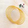 Pulseira de Superfície Lisa com Fio de Ouro de Areia Vietnamita de 2mm para Mulheres, Vários Estilos, Disponível em Lojas Físicas, Adequada para Transmissões ao Vivo e Atacado