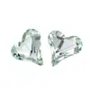 Rhinestones K9 con Forma Especial y Dorso Puntiagudo, Similares a los Usados por Huazi, Rhinestones de Cristal Rosa-Azul Claro, Brillo Deslumbrante, Forma Cuadrada, Multifacéticos Rhinestones para Arte de Uñas, Estilo Francés