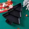 Creativo plato de frutas de tres capas para árbol de Navidad con compartimentos, plato para refrigerios de uso doméstico, plato de plástico para dulces, frutas secas, semillas de melón, caja de almacenamiento