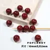 Cuentas Redondas de Colores Accesorios para Joyería DIY Cuentas Sueltas Hechas a Mano Arcoíris Color Completo Crema 10mm Accesorios para Pulseras Collares Cuentas