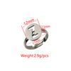 Venta Caliente Transfronteriza Soporte de Anillo de Acero al Titanio Espejo Letra Inglesa A- Z Anillo Ajustable Accesorios de Joyería DIY Pulsera de Apellido