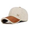Gorra Otoño e Invierno Espiga m Etiqueta Lana Gorra de Béisbol Estilo Coreano Mujeres Jóvenes Más Fácil de Combinar Pequeño Aroma Gorra de Pato
